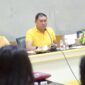 Ketua Harian DPD I Golkar Sulsel Kadir Halid, Ketua Organizing Committee (OC) Lukman B. Kady, Sekretaris Panitia Andi Patarai Amir
