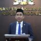 Anggota Komisi III DPR RI Rudianto Lallo, saat pengujian materiil Penjelasan Pasal 603 Undang-Undang Nomor 1 Tahun 2023 tentang Kitab Undang-Undang Hukum Pidana (UU 1/2023 / KUHP Baru)
