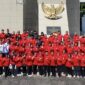 Dewan Pimpinan Daerah (DPD) PDI Perjuangan Sulawesi Selatan menggelar upacara tabur bunga di Taman Makam Pahlawan (TMP) Panaikang, Makassar