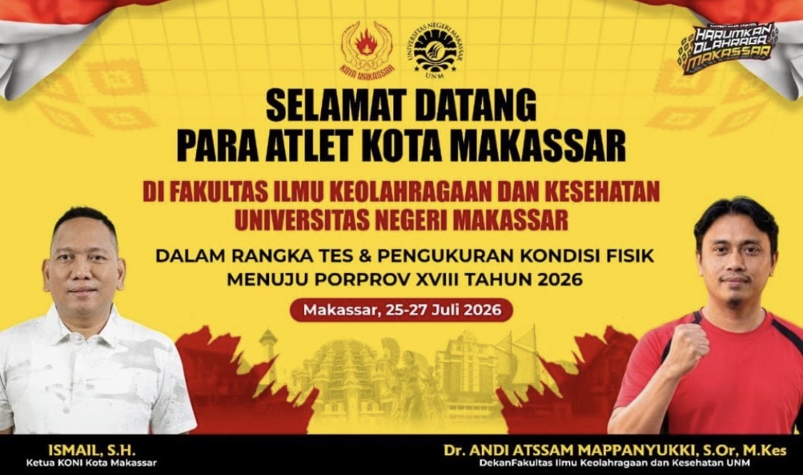 Bidik 200 Emas, KONI Makassar Uji Fisik 850 Atlet Jelang Porprov