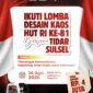 TIDAR Sulsel Gelar Lomba Desain Kaos HUT RI ke-81, Total Hadiah Rp4 Juta