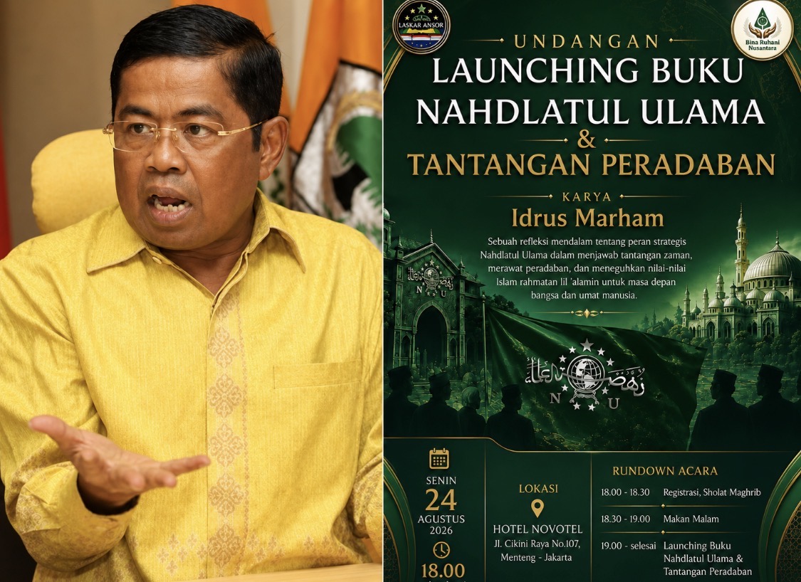 Idrus Marham Luncurkan Buku tentang Masa Depan NU Jelang Muktamar
