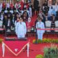 Wali Kota Makassar, Munafri Arifuddin, memimpin upacara pengibaran bendera Merah Putih dalam rangka memperingati Hari Ulang Tahun (HUT) ke-81