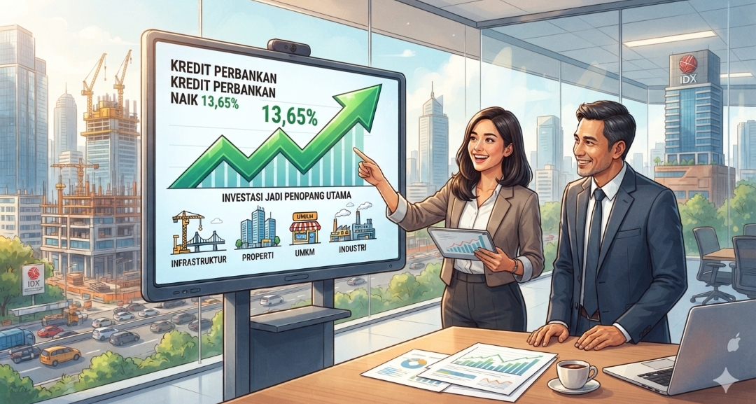 Kredit Perbankan Tumbuh 13,65 Persen, Kredit Investasi Jadi Penopang Utama